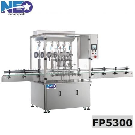 เครื่องบรรจุน้ำเหลวด้วยลูกสูบอัตโนมัติพร้อมฝาครอบความปลอดภัย FP5300
